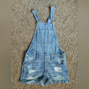 American eagle overall shorts